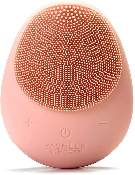 Sonic Facial Cleansing Brush, Waterproof Electric Face Cleansing Brush Device for Deep Cleaning|Gentle Exfoliating|Massaging,Rechargeable,Yasmeen Skincare Co.