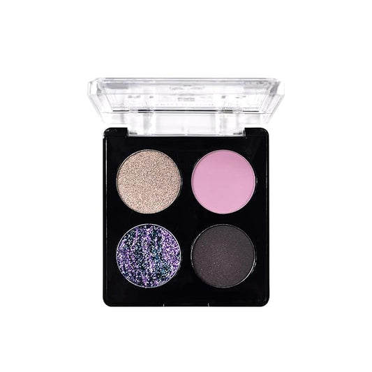 Profusion Cosmetics Rituals 4 PC Look Kit Includes Face Gems, Shadow and Glitter Quad, and Eyeshadow Brush, Along With Somber Matte Black Liquid Lipstick, Magical Beauty for Fairy Witches