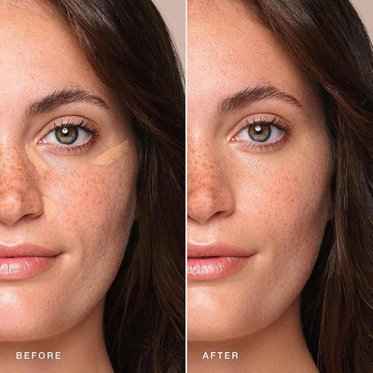 Jouer Essential High Coverage Concealer Pen - Under Eye Concealer for Dark Circles - Brightening Makeup for Eye Circles - Color Corrector Eye Primer with Hyaluronic Acid and Vitamin E