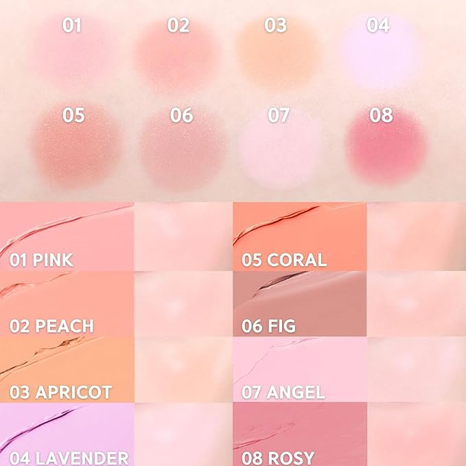 BBIA Ready To Wear Downy Cheek Cream Blush 8 Color - Creamy Blendable & Buildable Blush Dewy Texture & Matte Finish High Pigment Longlasting Lightweight Natural Face Makeup, 0.12oz (05 DOWNY CORAL)