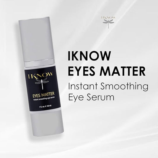 EYES MATTER Instant Smoothing Eye Serum, Rapid Wrinkle Reducer, Rejuvenating, Brightening Treatment for Fine Lines, Puffiness & Dark Circles, (1oz)