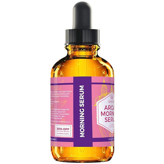 Leven Rose Moroccan Argan Oil Face Serum for Women - 100% Organic Argan Oil Serum for Face – All Natural Pure Argan Oil Hydrating Serum - Anti Aging Serum Against Wrinkles 1 Oz
