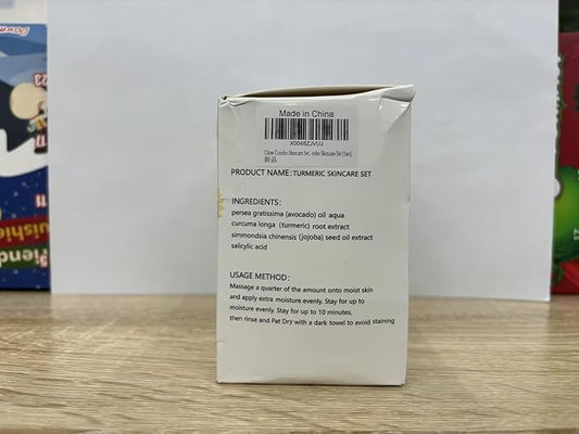 Glow Combo Skincare Set,3 In 1 Turmeric Combo Skincare Set,Turmeric Glow Butter, Skincare Gift Set For All Skin Type (1 Set)