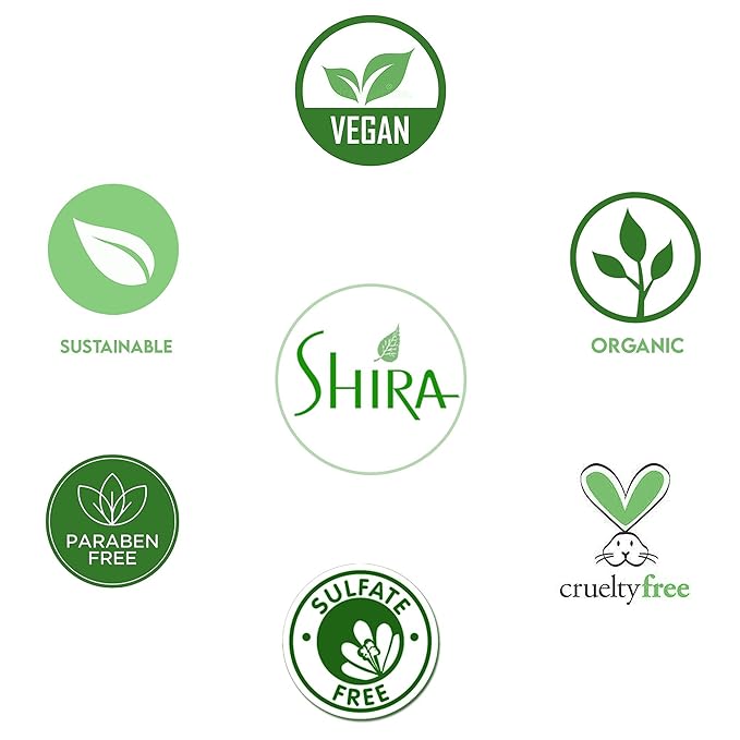 Shira Shir-Organic 4 pack for Normal to Dry Skin - Coconut Oatmeal Cleanser, Pomegranate Toner & Apricot Moisturizer & AHA Treatment Scrub