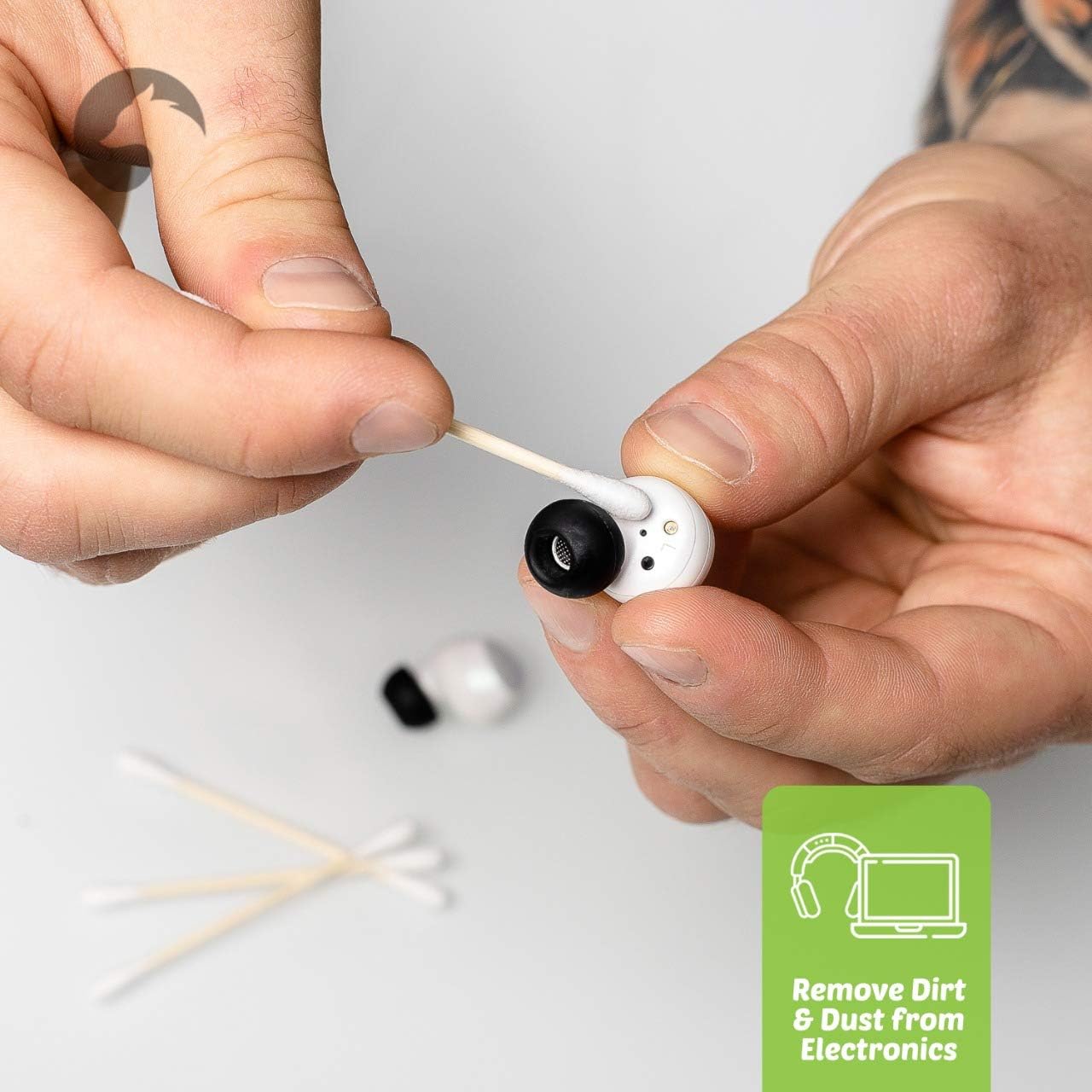 Bamboo Cotton Swabs 1000 Count | Biodegradable & Organic Wooden Cotton Buds | Double Tipped Sticks | 100% Eco-Friendly & Natural! | Perfect for Makeup & Nail Applications, Arts & Crafts, Fine Cleaning