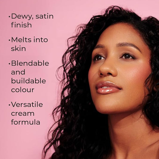 MCoBeauty Baby Face Multi-Use Cream Stick, Peony Rose Pinky Rose Shade, Silky Smooth, Buildable Blush for Eyes, Lips & Cheeks, Vegan, Cruelty Free Cosmetics