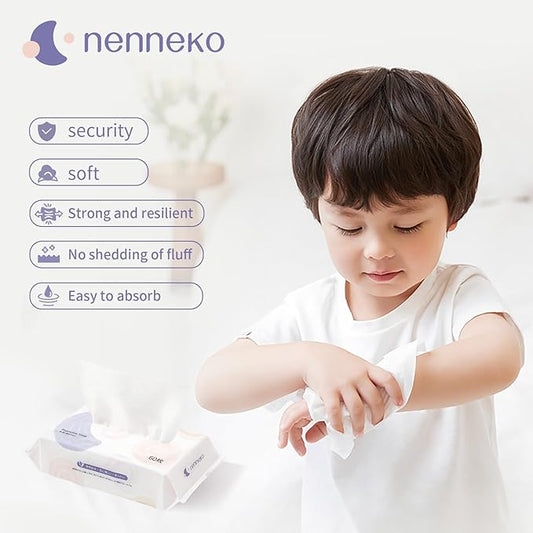 Disposable Face Towel XL Facial Wipes - Organic Vegan Biodegradable Face Towels,Ultra Soft Thick Wash Cloths for Adults and Baby, 100% Cotton Dry Wipes for Washing and Drying