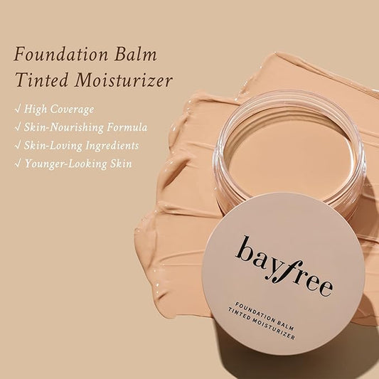 Foundation Balm, Matte Full Coverage Cream Foundation, Mature Skin Foundation, Creamy, Waterproof, Lightweight Face Makeup, 0.99 oz (BUFF BEIGE)