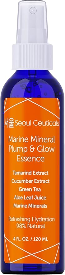 SeoulCeuticals Korean Skin Care Essence Toner - K Beauty Skincare Spray Mist For Face Contains Cucumber Extract and Marine Minerals + Organic Aloe - Get That Healthy Youthful Glow