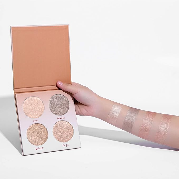 Highlighter Palette,Highlighter Makeup Palette, Glow Bronzer Highlighter Powder Kit,Face illuminator makeup palette