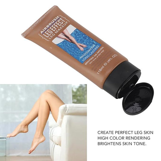 118ml Leg Makeup Lotion, Leg Body Makeup, Airbrush Legs, Body Makeup Waterproof Long Lasting Full Coverage Lightweight Leg Body Cosmetic for Wedding (3#)