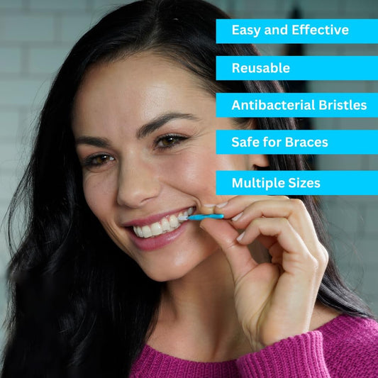 Piksters Interdental Brushes, Size 0, Grey Handle