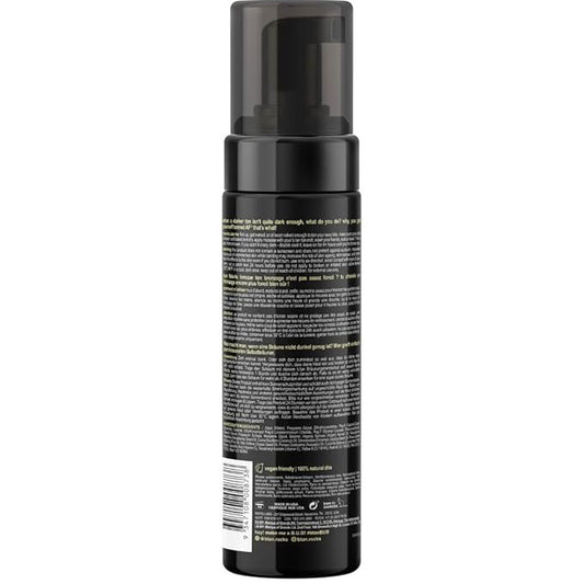 b.tan Dark Self Tanner Mini Kit | Get Tanned Travel Bundle - Mini Dark Self Tanner Mousse with Self Tanning Mitt Applicator, 1 Hour Sunless Tanner, Fast Self Tan, Vegan, Cruelty Free, 3 Fl Oz