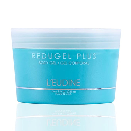 L’EUDINE Redugel Plus Skin Tightening Cream – Pack of 3 – 8oz Anti Cellulite Cream with Mint Oil, Field Horsetail, Marine Algae, Maca Extract – Powerful Non-Greasy Formula – Firming and Toned Skin
