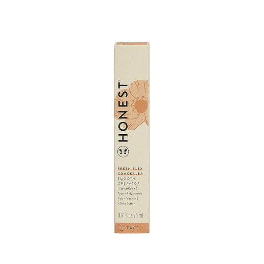 Honest Beauty Fresh Flex Concealer with Niacinamide + Vitamin E + Hyaluronic Acid | Vegan + Cruelty free | Beige, 0.17 fl oz
