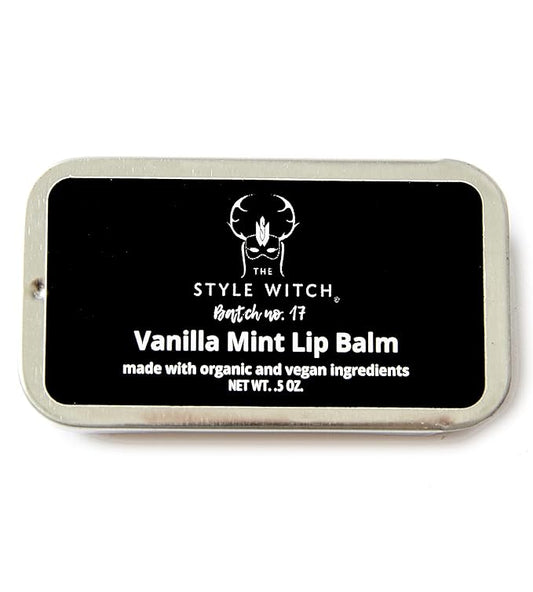 Vanilla Mint Lip Balm, Batch #17, Organic Ingredients, Vegan, Cruelty Free