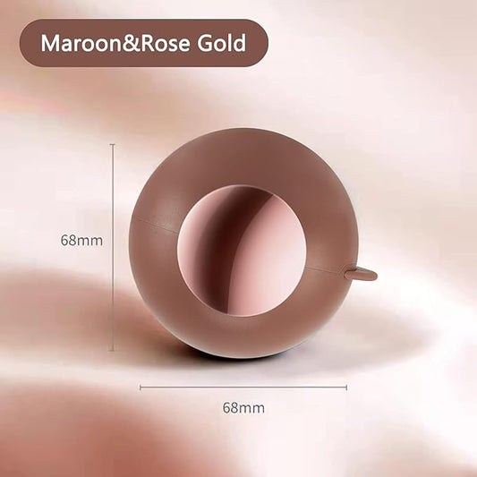 Washable Reusable Gel Lint Roller for Pet Hair, Tecogue Portable Dog Cat Pet Hair Remover for Clothes, Laundries, Sticky Cleaner, Dust Fuzz Fur for Travel Household (Maroon-4pcs)