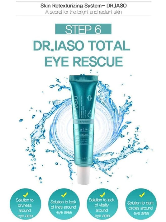 IASO Dr Total Eye Rescue - 0.60oz | eye cream moisturizer | eye cream anti aging bags & dark circle