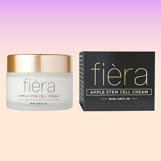 FIÈRA 24-Hour Rejuvenating Face Cream with Apple Stem Cells - Anti-Aging Moisturizer for Mature Skin, Day & Night Hydration, Improves Skin Tone, Texture, and Elasticity - 1.69 FL. OZ. / 50 ML