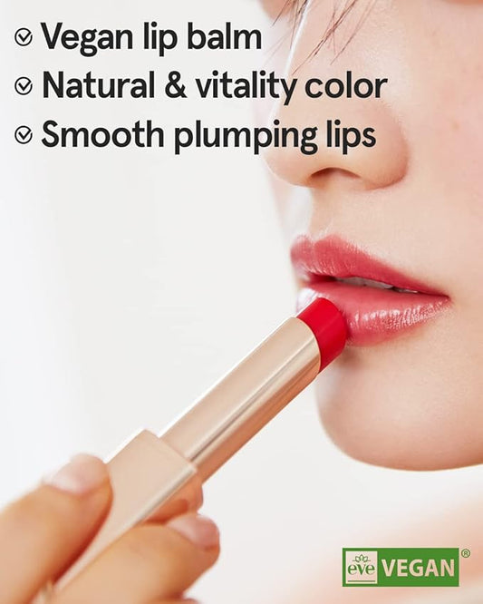 ATHÉ Authentic Lip Balm 09 INNOCENT (Tinted), Lightweight Wear & Plumping Lips without Stickiness, Moisturizing & Nourishing Plant-Based Vegan Chapstick for Dry, Petrolatum Free, Cruelty-Free