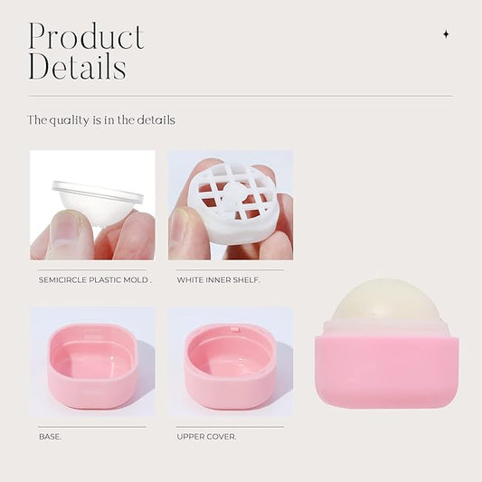 0.25 oz(7g) Empty Lip Balm Square Containers Tubes Lipstick 12 Pieces for Make Natural Lip Balm Lip Care - DIY & BPA FREE (Pink)