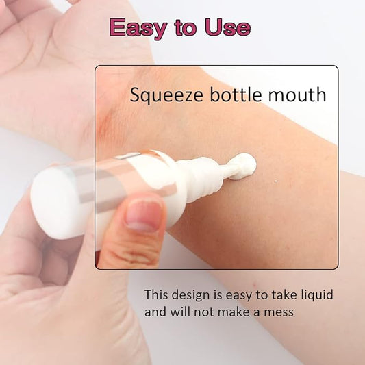 Depvision Liquid Latex 3 Colors Set White Fresh Clear Color For Special Effects Wound Waterproof Professional Makeup Artist Skin Illustrator SFX Monster Zombie (60ml * 3 color)