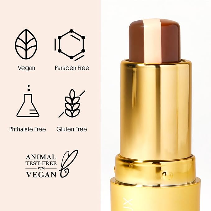 Winky Lux Affogato Tri-Color Tinted Lip Balm – Hydrating Lip Care with Jojoba Oil & Vitamin E, Sheer Nude Tint, Vanilla Coffee Scent, Moisturizes and Softens Dry Lips