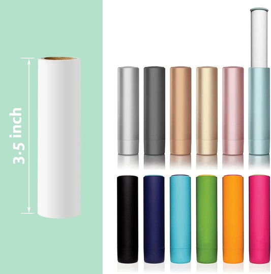3.5 inch Mini Lint Roller Refills Compatible with Flint Classic Retractable Mini Lint Rollers Travel Size 3-1/2 Width Lint Roller Refills Pack of 4 Rolls 40 Sheets Each Roll Total 160 Sheets