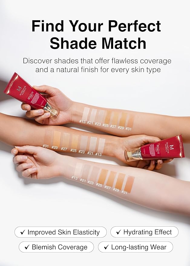 MISSHA M Perfect BB Cream No.29 Caramel beige for medium with warm skin tone SPF 42 PA +++ 1.69 Fl Oz - Tinted Moisturizer for face with SPF