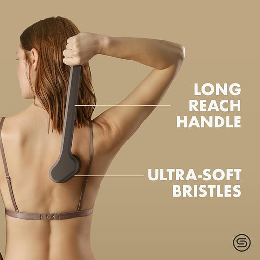 SONN Self Tanner Brushes - Body and Face Kabuki Brush Applicator for Fake Tan, Lotion, Makeup, and Sunscreen, Back Applicator for Sunless Tanner and cream (Body Brush)