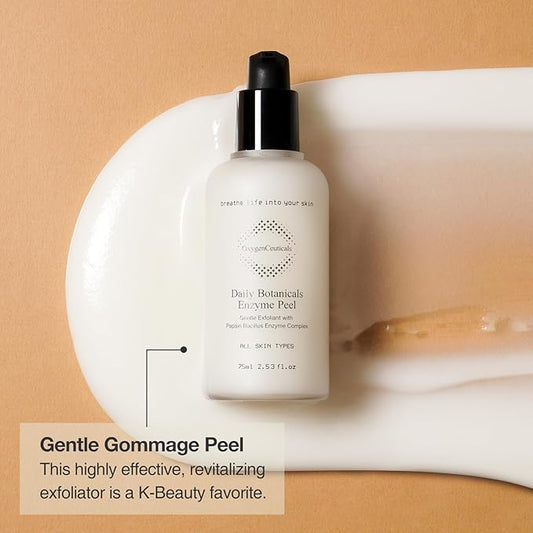 Daily Botanicals Enzyme Peel – Gentle Exfoliating Gommage with Pineapple & Papaya Extracts, Natural Enzyme Peel for Refines Pores & Smooths Texture 2.53 fl.oz (75ml)