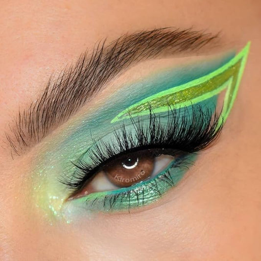 Fox Eye Lashes Wispy False Eyelashes Natural Look Clear Band Lashes 20mm 3D Mink Lash Cat Eye Spiky Strip Eyelashes Pack by Kiromiro