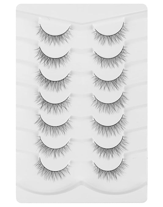 Natural Lashes Natural Eyelashes Short Eyelashes Natural Look False Eyelashes Wispy Eye Lashes Small Lashes Fake Lashes K33