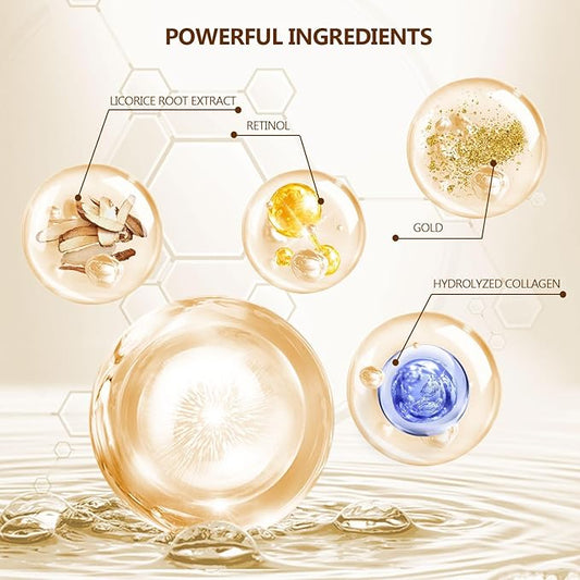 60 Pcs 24K Gold Under Eye Patches, 30 Pairs Undereye Mask for Dark Circles Puffy Eyes Treatment, Collagen Gel Pads Hydrating for Puffiness Wrinkle Eye Bags, Women Men Beauty Skin Care Products