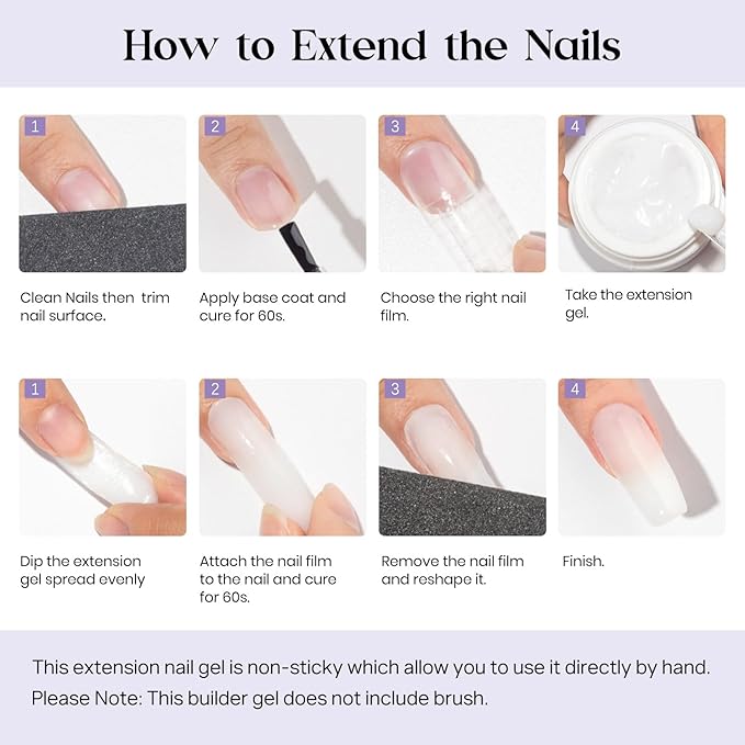 MIZHSE Solid Builder Gel, Non-Sticky White Sculpting Gel for Nails, 3D Nail Art Building Carving Modeling Hard Nail Extension Soak Off U V/LED Salon Home DIY 15g/0.5oz