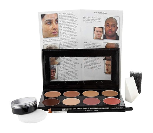 Mehron Makeup Mini-Pro Student Makeup Educational Kit (Medium/Olive)