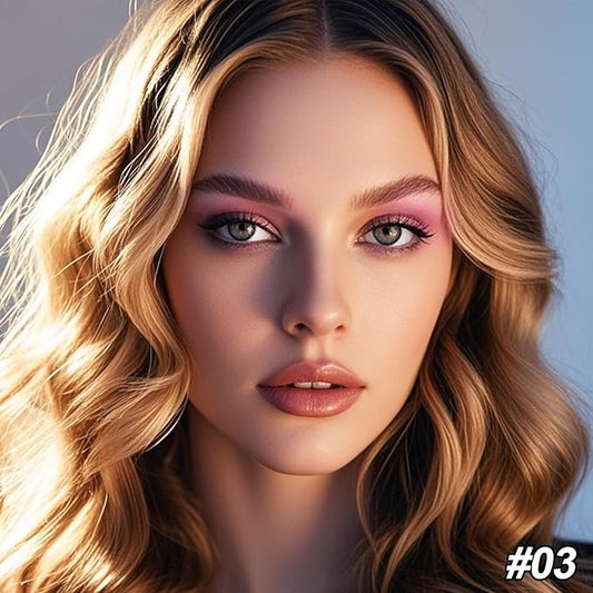 Erinde 4 Colors Eyeshadow Palette Eye Shadow Makeup, Matte Shimmer Metallic Purple Mauve Nude Neutral Eyeshadow, Long Wearing, Velvety Pigmented Blendable, Quad Eye Shadow Palette, 03