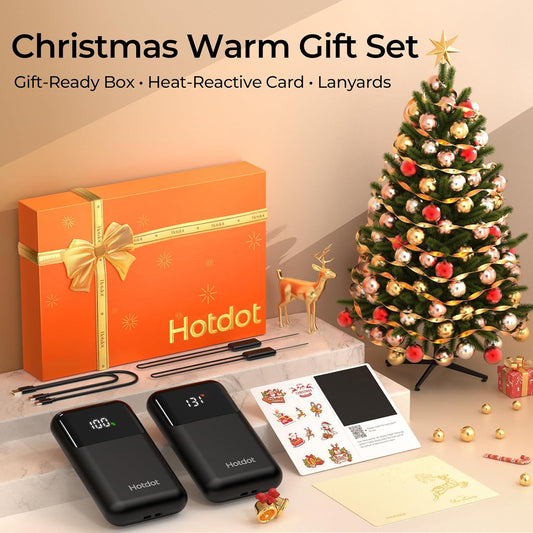 AI Hand Warmers Rechargeable 2 Pack, 4 Heat Levels (104–131°F), Real-Time Temp & Battery Display, Electric Hand Warmers, Fast Heating, Fits in Gloves/Pocket, Gifts for Women & Men