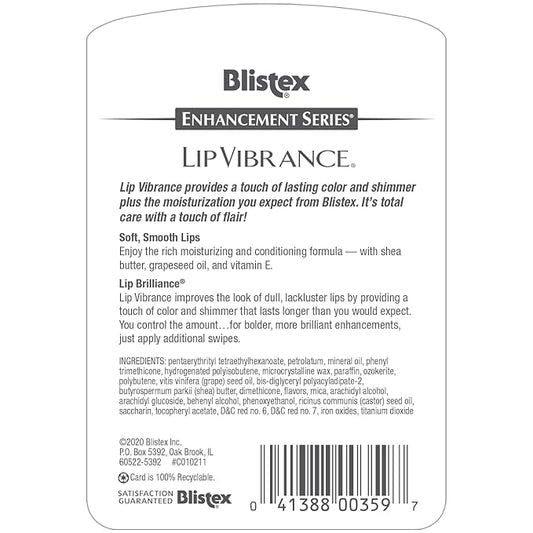 Blistex Lip Vibrance, 0.13 oz each (Pack of 6)
