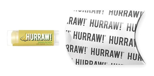 Hurraw! Banana Lip Balm: Organic, Certified Vegan, Cruelty and Gluten Free. Non-GMO, 100% Natural Ingredients. Bee, Shea, Soy and Palm Free. Made in USA