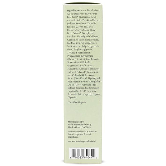 MOUNTAIN TOP Eye Serum Infused with 24K Gold, Vitamin C, Argan Oil, Hyaluronic Acid - For a Tighter Lift and Reduction in Appearance of Wrinkles, Fine Lines, and Dark Circles (1.7oz)