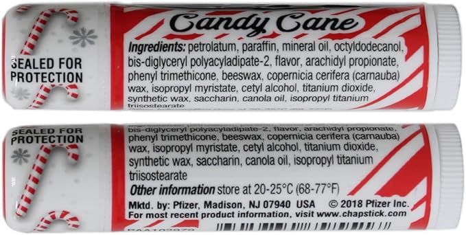 ChapStick Candy Cane, 0.15 Ounce (Pack of 2)