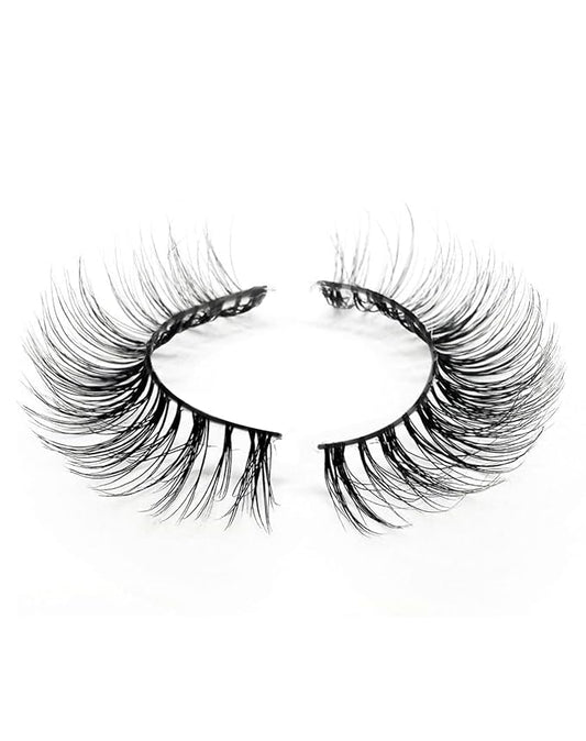 Eyelashes Natural Look Strip Lashes Wispy Natural Mink Lashes Volume Lash Fluffy Fake Eyelashes C Curl False Lashes Thick Eyelashes 7 Pairs