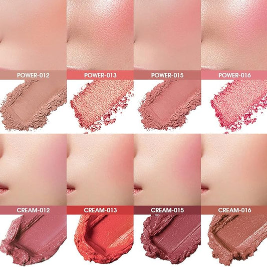 8 Colors Blush Palette, Matte Light Luxury Blush Powder Bright Shimmer Face Blush, Contour and Highlight Blush Palette, Professional Facial Beauty Cosmetic Makeup Blush