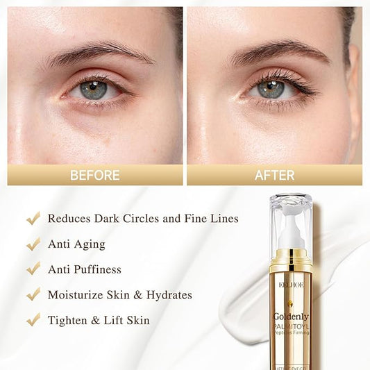Caffeine Eye Serum Anti Aging, Eye Serum for Dark Circles and Puffiness, Retinol Eye Cream with 360°Massage Ball, Reduce Eye Wrinkles and Fine Lines