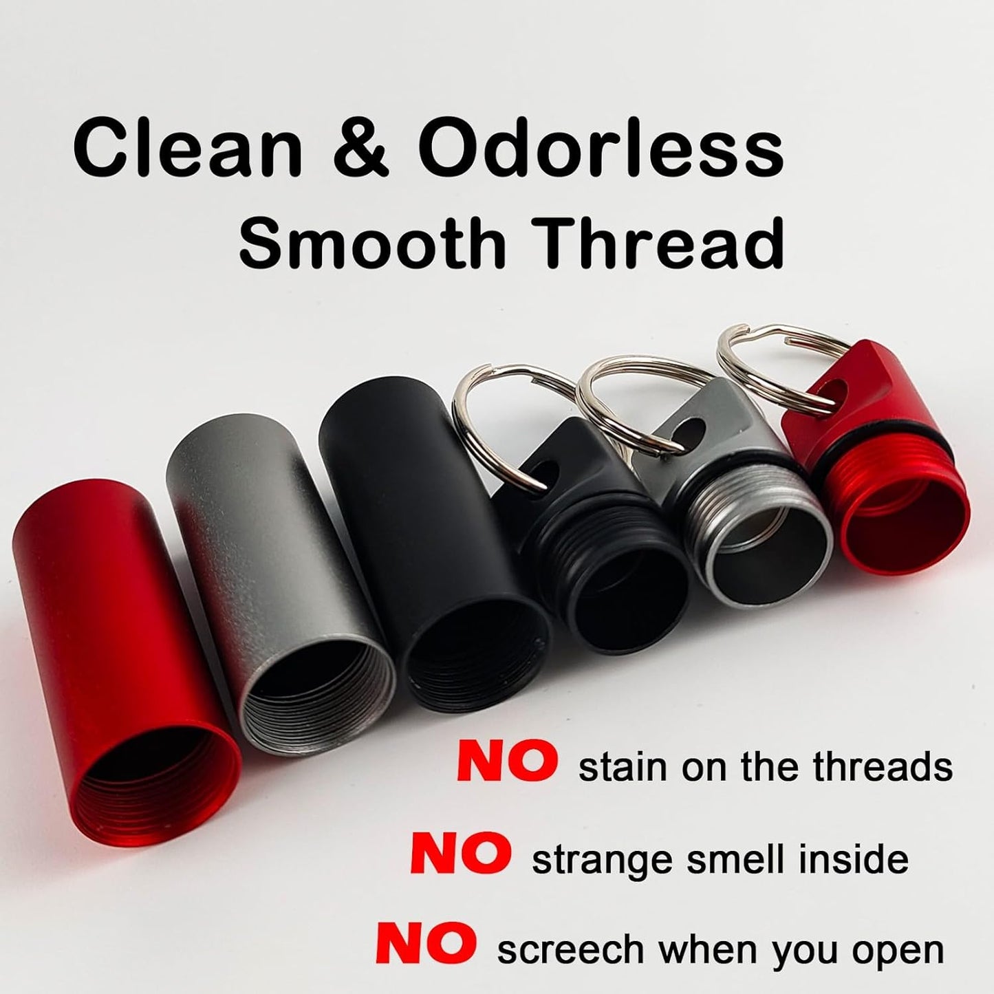 Small Pill Organizer Box Waterproof Keychain Pill Holder Portable Travel Pill Container Metal Case with Keyring for Outdoor Camping Travel