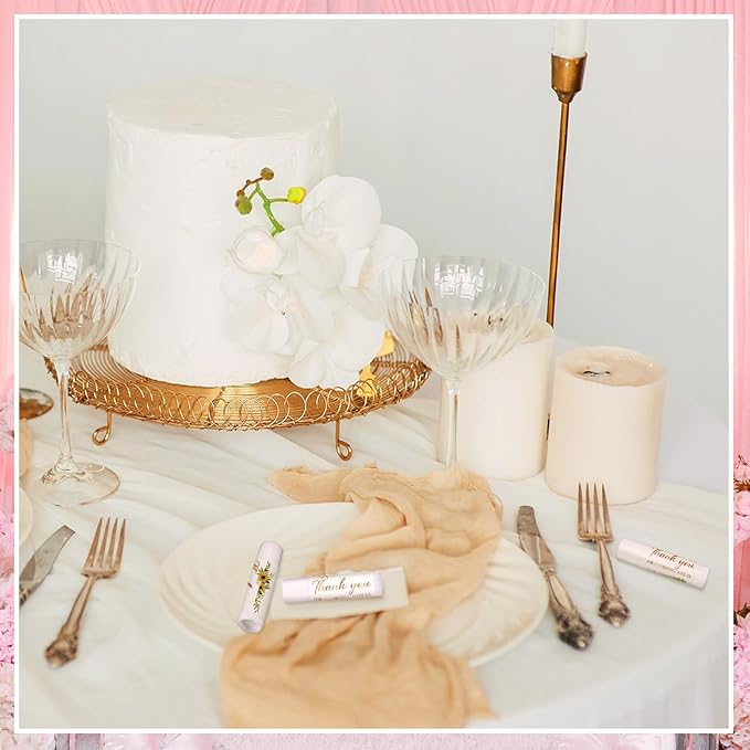 Dunzy 50 Pcs Thank You Gift Lip Balm Bulk Baby Shower Party Favors Bridal Shower Favor Lip Care with Assorted Fruit Flavors Thank You Lipstick for Guest Basket Gift Stuffer (Sunflower)