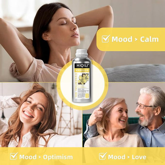 HIQILI 32 Ounces Vanilla Essential Oil, Strong Fragrance for Body Lotion, Candle Making, Soap, Aromatherapy-32 Fl Oz