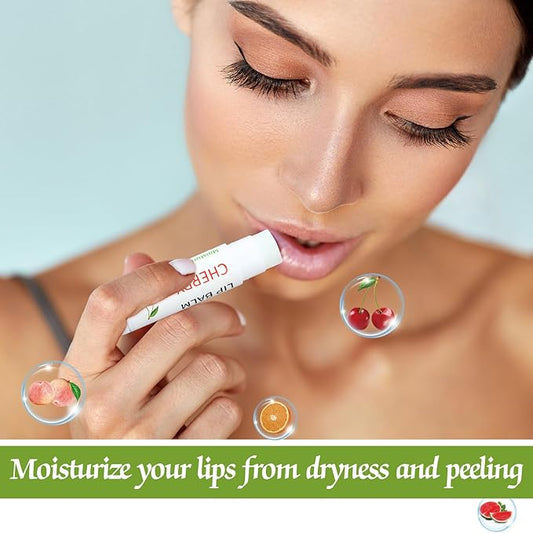 50 Pcs Fruit Flavors Lip Balm Gifts Bulk Small Thank You Gifts for Coworkers Guests Staff Customers Women Adults Wedding Bridal Baby Shower Favors Supplies Souvenirs