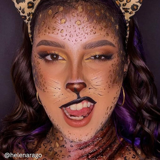 Mehron Makeup Color Cups | Stage, Foundation, Face Paint, Body Paint, Halloween | Face Paint Makeup | Greasepaint .5 oz (14 g) (Wolfman Brown)